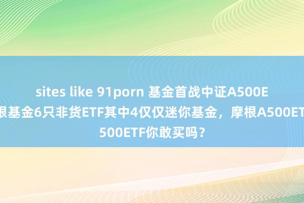 sites like 91porn 基金首战中证A500ETF（3）摩根基金6只非货ETF其中4仅仅迷你基金，摩根A500ETF你敢买吗？