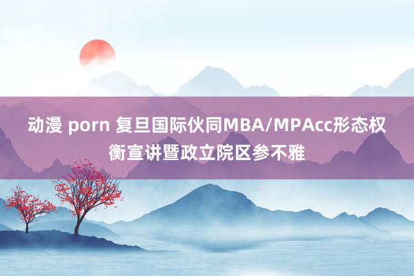 动漫 porn 复旦国际伙同MBA/MPAcc形态权衡宣讲暨政立院区参不雅