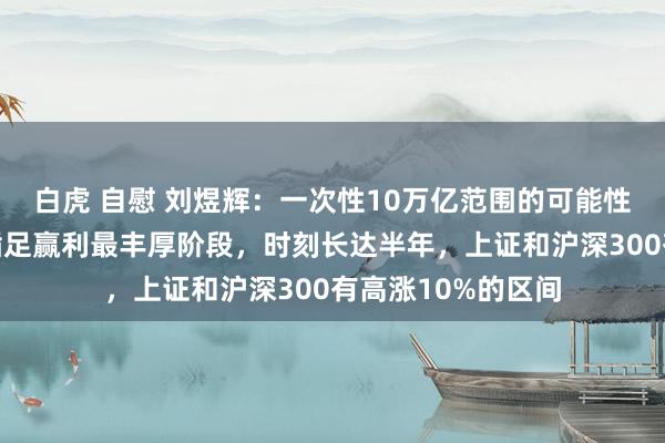 白虎 自慰 刘煜辉：一次性10万亿范围的可能性存在，阛阓渐渐插足赢利最丰厚阶段，时刻长达半年，上证和沪深300有高涨10%的区间