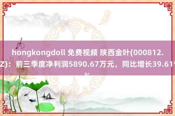 hongkongdoll 免费视频 陕西金叶(000812.SZ)：前三季度净利润5890.67万元，同比增长39.61%