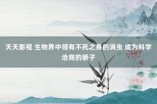 天天影视 生物界中领有不死之身的涡虫 成为科学洽商的骄子