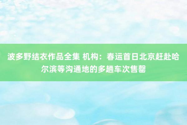 波多野结衣作品全集 机构：春运首日北京赶赴哈尔滨等沟通地的多趟车次售罄