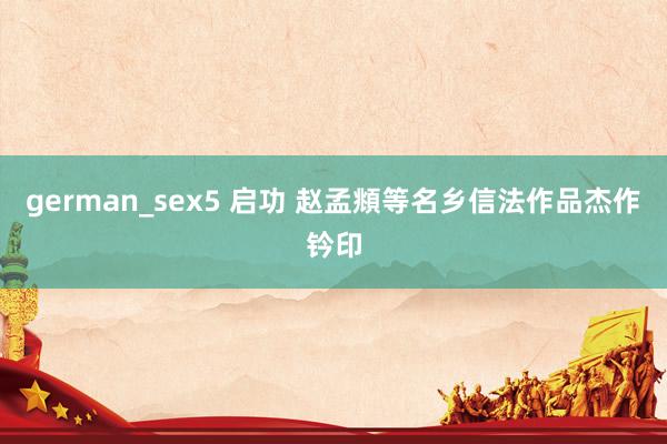 german_sex5 启功 赵孟頫等名乡信法作品杰作钤印