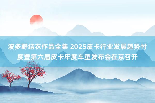 波多野结衣作品全集 2025皮卡行业发展趋势忖度暨第六届皮卡年度车型发布会在京召开